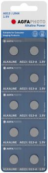 AgfaPhoto LR44/AG13 Knopfzelle Alkaline 1,5V 10er Blister