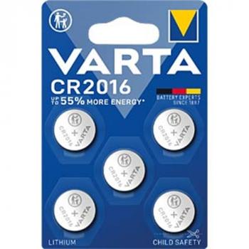 5 x VARTA Lithium CR 2016 3V in Blister