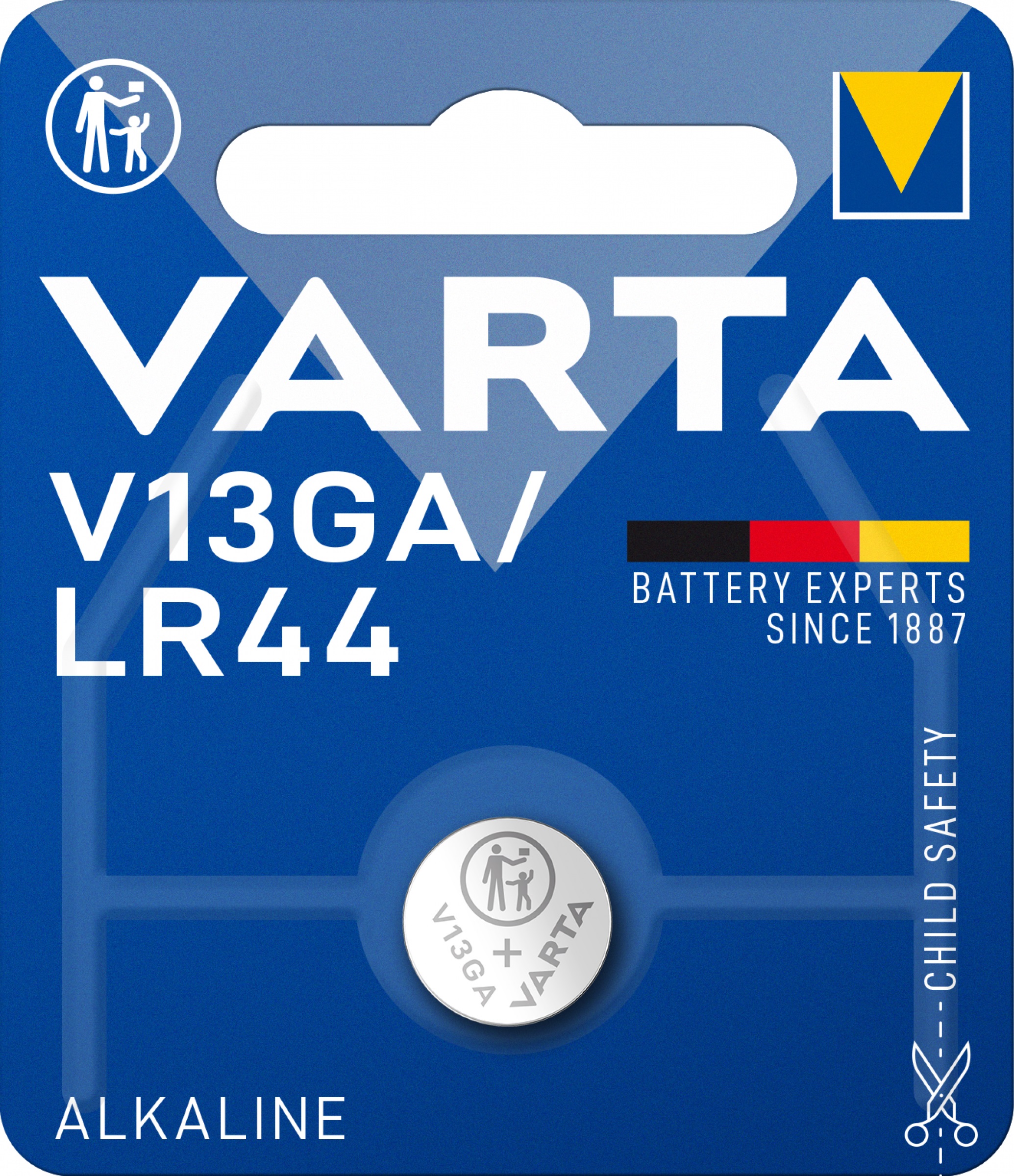 Varta V13GA Knopfzelle LR44 Batterie 1,5V 125 mAh