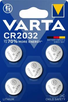 5 x VARTA Lithium CR 2032 3V in Blister