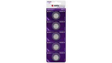 5 x AgfaPhoto Knopfzelle CR 1620 3V Lithium
