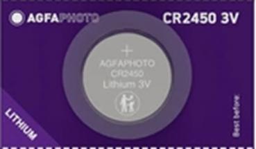 1 x AgfaPhoto Knopfzelle CR 2450 3V Lithium