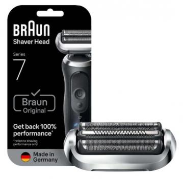 Braun Scherkopf 74S (Silber) zu Series 7 Rasierer Scherfolie+Messer
