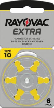 Rayovac EXTRA ADVANCED Typ 10 1,4V, 6 Stück