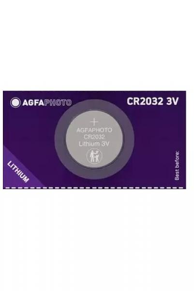 1 x AgfaPhoto Knopfzelle CR 2032 3V Lithium
