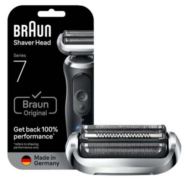 Braun Scherkopf 74S (Silber) zu Series 7 Rasierer Scherfolie+Messer