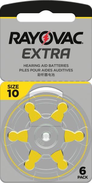 Rayovac EXTRA ADVANCED Typ 10 1,4V, 6 Stück
